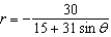 Find the distance from the pole to the directrix for the conic   .