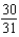 <strong>Find the distance from the pole to the directrix for the conic .</strong> A) B) C) 30 D) E) 62