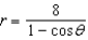 <strong>Find a polar equation for the parabola with its focus at the pole, eccentricity e = 1, and directrix .</strong> A) B) C) D) E)