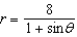 <strong>Find a polar equation for the parabola with its focus at the pole, eccentricity e = 1, and directrix .</strong> A) B) C) D) E)