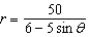 <strong>Find a polar equation for the ellipse with its focus at the pole, eccentricity , and directrix .</strong> A) B) C) D) E)