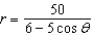 <strong>Find a polar equation for the ellipse with its focus at the pole, eccentricity , and directrix .</strong> A) B) C) D) E)