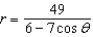 <strong>Find a polar equation for the hyperbola with its focus at the pole, eccentricity , and directrix .</strong> A) B) C) D) E)