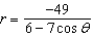 <strong>Find a polar equation for the hyperbola with its focus at the pole, eccentricity , and directrix .</strong> A) B) C) D) E)