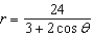 <strong>Find a polar equation for the ellipse with its focus at the pole and vertices .</strong> A) B) C) D) E)