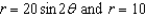 Find the points of intersection of the graphs of the equations .