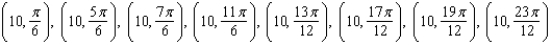 <strong>Find the points of intersection of the graphs of the equations .</strong> A) B) C) D) E)