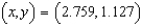 <strong>Find the corresponding rectangular coordinates for the point . Round your answer to three decimal places.</strong> A) B) C) D) E)