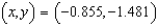<strong>Find the corresponding rectangular coordinates for the point . Round your answer to three decimal places.</strong> A) B) C) D) E)