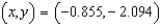 <strong>Find the corresponding rectangular coordinates for the point . Round your answer to three decimal places.</strong> A) B) C) D) E)