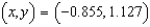 <strong>Find the corresponding rectangular coordinates for the point . Round your answer to three decimal places.</strong> A) B) C) D) E)