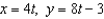 Find the second derivative   of the parametric equations   . Round your answer to two decimal places, if necessary.