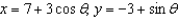 Find all points (if any) of horizontal and vertical tangency to the curve   .
