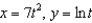 Determine the t intervals on which the curve   is concave downward or concave upward.