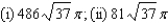 <strong>Find the area of the surface generated by revolving the curve about the given axis. (i) x-axis; (ii) y-axis</strong> A) B) C) D) E)