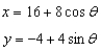 <strong>Sketch the curve represented by the parametric equations, and write the corresponding rectangular equation by eliminating the parameter. </strong> A) B) C) D) E) none of the above