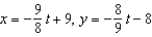 <strong>Use the result, the set of parametric equations for the line passing through and is to find a set of parametric equations for the line passing through and .</strong> A) B) C) D) E)