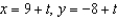 <strong>Use the result, the set of parametric equations for the line passing through and is to find a set of parametric equations for the line passing through and .</strong> A) B) C) D) E)
