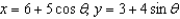 <strong>Use the result, the set of parametric equations for the ellipse is to find a set of parametric equations for the ellipse with vertices and and with foci at and .</strong> A) B) C) D) E)