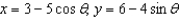 <strong>Use the result, the set of parametric equations for the ellipse is to find a set of parametric equations for the ellipse with vertices and and with foci at and .</strong> A) B) C) D) E)