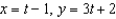 <strong>Find a set of parametric equations for the rectangular equation .</strong> A) B) C) D) E)