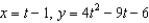 <strong>Find a set of parametric equations for the rectangular equation .</strong> A) B) C) D) E)