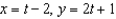 <strong>Find a set of parametric equations for the rectangular equation that satisfies the condition at the point .</strong> A) B) C) D) E)