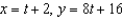 <strong>Find a set of parametric equations for the rectangular equation that satisfies the condition at the point .</strong> A) B) C) D) E)