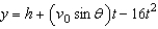 <strong>The parametric equations for the path of a projectile launched at a height h feet above the ground, at an angle with the horizontal and having an initial velocity of feet per second is given by and . The center field fence in a ballpark is feet high and feet from home plate. The ball is hit 3 feet above the ground. It leaves the bat at an angle of degrees with the horizontal at a speed of 100 miles per hour as shown in the figure. Find the minimum angle at which the ball must leave the bat in order for the hit to be a home run using the parametric equations and . Round your answer to one decimal place. </strong> A) B) C) D) E)