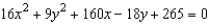 Find the vertices of the ellipse given by   .