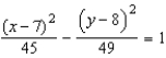 <strong>Find an equation of the ellipse with vertices and eccentricity .</strong> A) B) C) D) E)