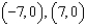 Find an equation of the hyperbola with vertices   and asymptotes   .