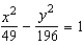 <strong>Find an equation of the hyperbola with vertices and asymptotes .</strong> A) B) C) D) E)
