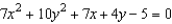 Classify the graph of the equation as a circle, a parabola, an ellipse, or a hyperbola.  