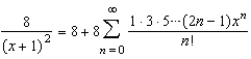<strong>Use the binomial series to find the Maclaurian series for the function .</strong> A) B) C) D) E)