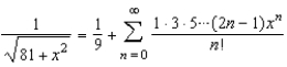 <strong>Use the binomial series to find the Maclaurian series for the function .</strong> A) B) C) D) E)