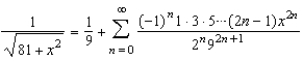 <strong>Use the binomial series to find the Maclaurian series for the function .</strong> A) B) C) D) E)