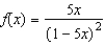 Use the power series to determine a power series for the function .