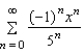 Find the radius of convergence of the power series.  