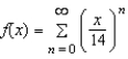 Consider the function given by . Find the interval of convergence for .