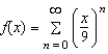 Consider the function given by . Find the interval of convergence for .