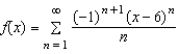 Consider the function given by . Find the interval of convergence for .