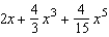 <strong>Find the Maclaurin polynomial of degree 5 for the function. </strong> A) B) C) D) E)