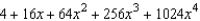 <strong>Find the fourth degree Maclaurin polynomial for the function. </strong> A) B) C) D) E)