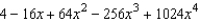 <strong>Find the fourth degree Maclaurin polynomial for the function. </strong> A) B) C) D) E)