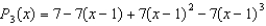 <strong>Find the third Taylor polynomial for expanded about .</strong> A) B) C) D) E)