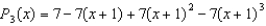 <strong>Find the third Taylor polynomial for expanded about .</strong> A) B) C) D) E)
