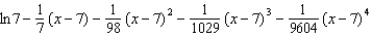 <strong>Find the fourth degree Taylor polynomial centered at for the function. </strong> A) B) C) D) E)