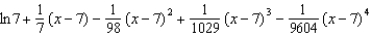 <strong>Find the fourth degree Taylor polynomial centered at for the function. </strong> A) B) C) D) E)