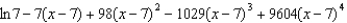 <strong>Find the fourth degree Taylor polynomial centered at for the function. </strong> A) B) C) D) E)